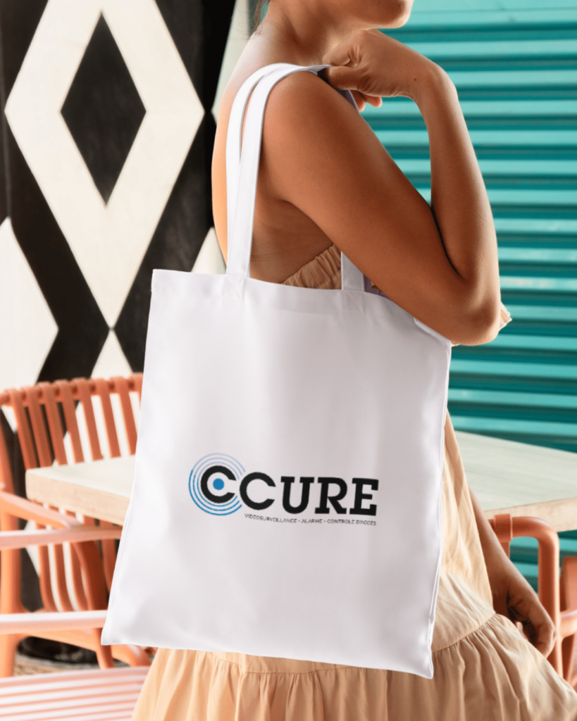 sac personnalisé au logo de l'entreprise Cure