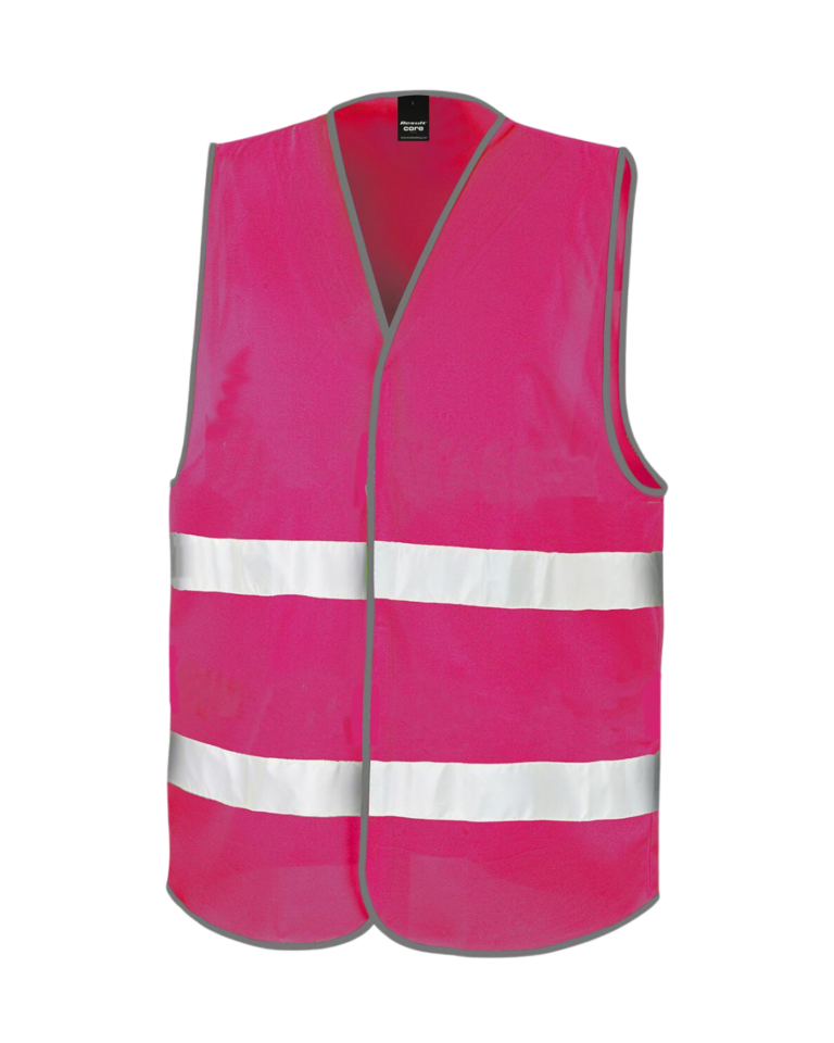 gilet de sécurité violet flocage personnalisable