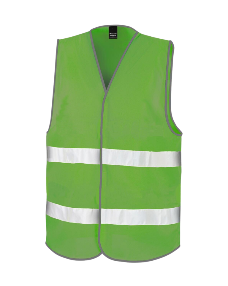 gilet de sécurité vert flocage personnalisable