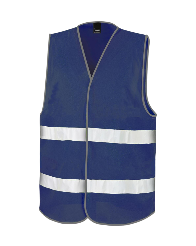 gilet de sécurité bleu foncé flocage personnalisable