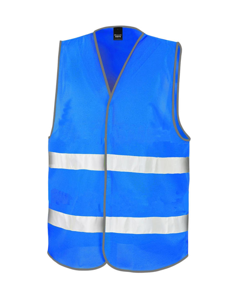 gilet de sécurité bleu flocage personnalisable