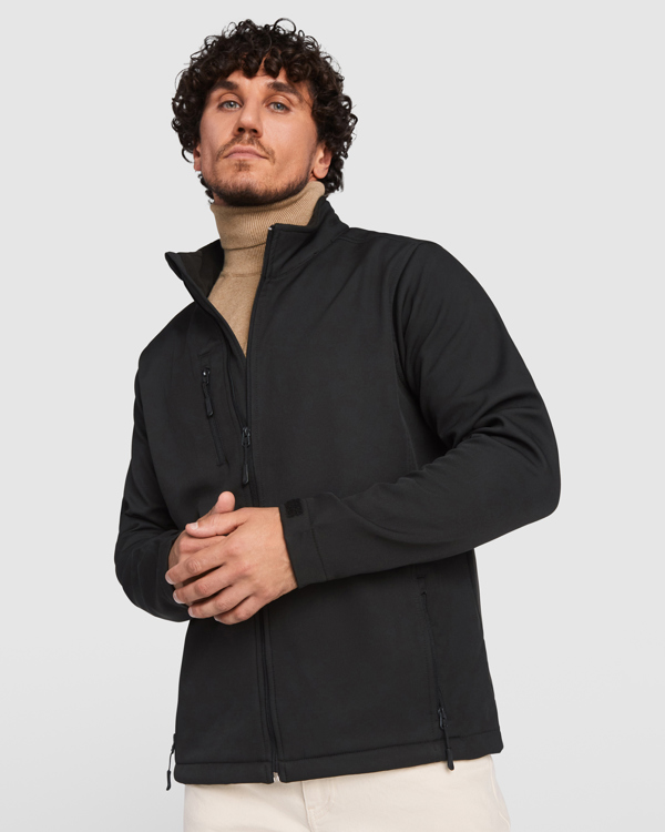 veste softshell noir flocage personnalisable agestam